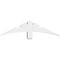 Ekena Millwork Davenport Architectural Grade PVC Gable Bracket, 48"W x 12"H x 4"D x 4"F, 6/12 Pitch GBP048X12X0404DAV00 - alternate 3